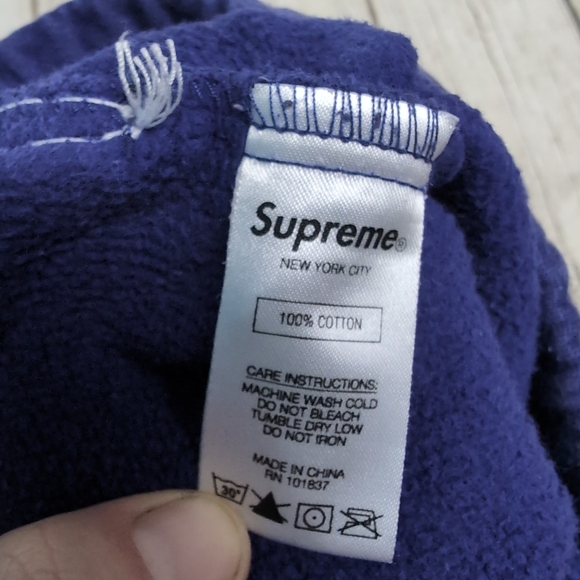 Supreme Big Stitch Sweatpants Blue Y2K Style Size XL - Picture 9 of 10
